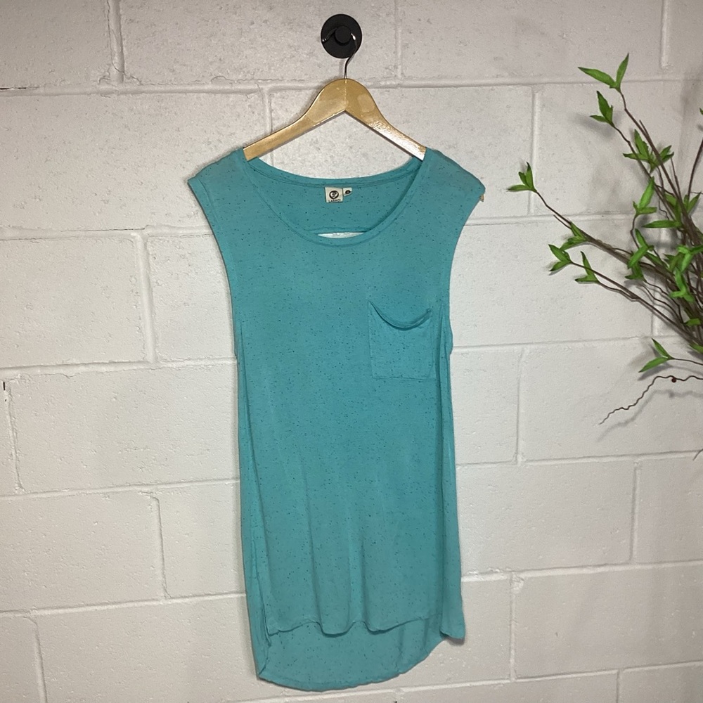 Lagaci Teal Swim Coverup | Cutout Back | Lightweight